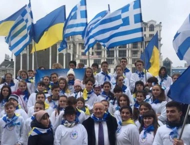 Εγκαινιάστηκε το Ελληνικό Πάρκο στην καρδιά της Οδησσού (βίντεο)